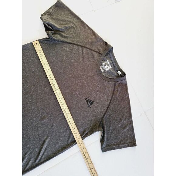 Adidas Ultimate Tee Shirt Mens Sz Large Gray Short Sleeve Polyester Athletic - Picture 6 of 7